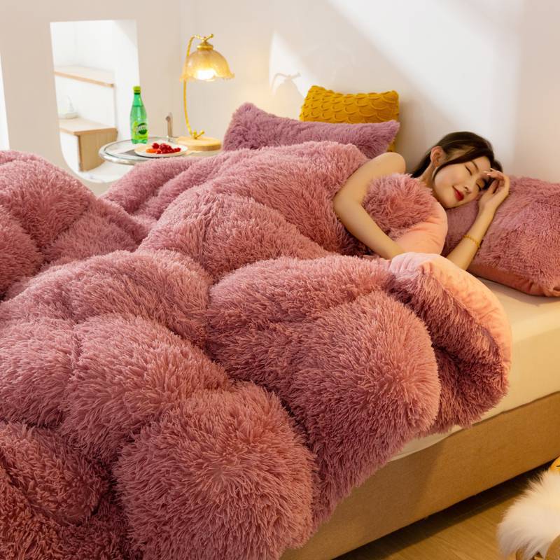 Super Soft Long Fleece Mink Crystal Velvet Thickened Warm Winter Quilt    Home Decor Supply | Online Retail | ShoreShopper.com