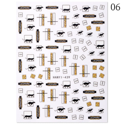 New Hot 3D Coconut Tree Sunflower Nail Sticker Leopard Butterfly Flower Nail Art Sticker    Home Decor Supply | Online Retail | ShoreShopper.com