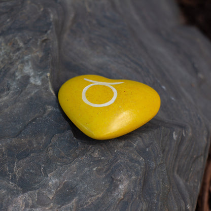 Zodiac Soapstone Hearts, Pack of 5: TAURUS    Home Decor Supply | Online Retail | ShoreShopper.com