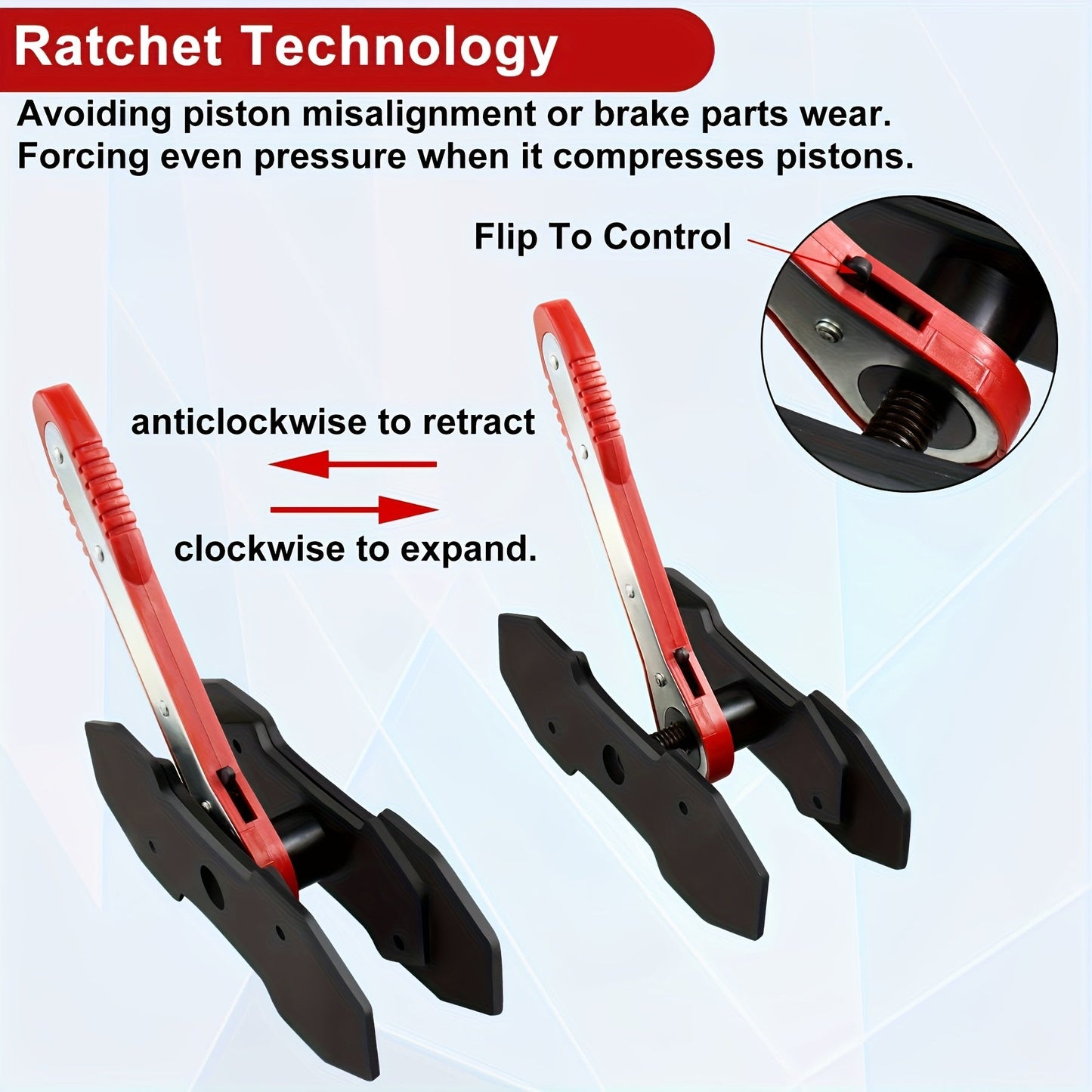 Universal Carbon Steel Auto Ratchet Brake Piston Wrench Expander 360 Degree    Home Decor Supply | Online Retail | ShoreShopper.com