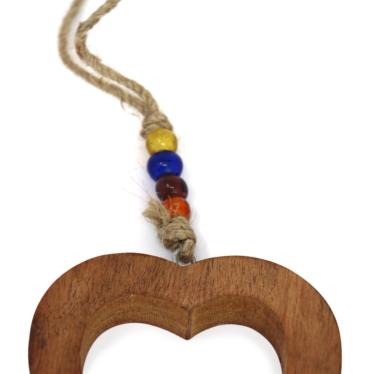 Handcrafted Wood Heart Chime with Iron Bell    Home Decor Supply | Online Retail | ShoreShopper.com