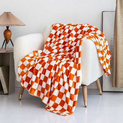 Checkered Flannel Blanket Printed Coral Fleece Thickening Bed Sheet Nap    Home Decor Supply | Online Retail | ShoreShopper.com