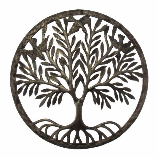 Tree of Life in Ring Wall Art - Croix des Bouquets    Home Decor Supply | Online Retail | ShoreShopper.com