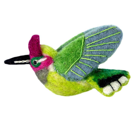 Wild Woolies Felt Bird Ornament - Anna's Hummingbird - Wild Woolies (H)    Home Decor Supply | Online Retail | ShoreShopper.com