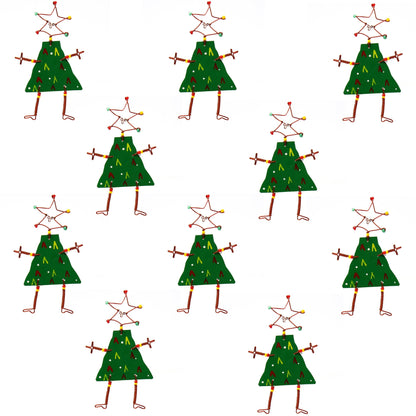 Set of 10 Dancing Girl Christmas Tree Pins - Creative Alternatives    Home Decor Supply | Online Retail | ShoreShopper.com