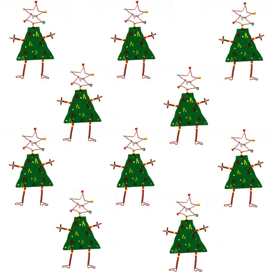 Set of 10 Dancing Girl Christmas Tree Pins - Creative Alternatives    Home Decor Supply | Online Retail | ShoreShopper.com