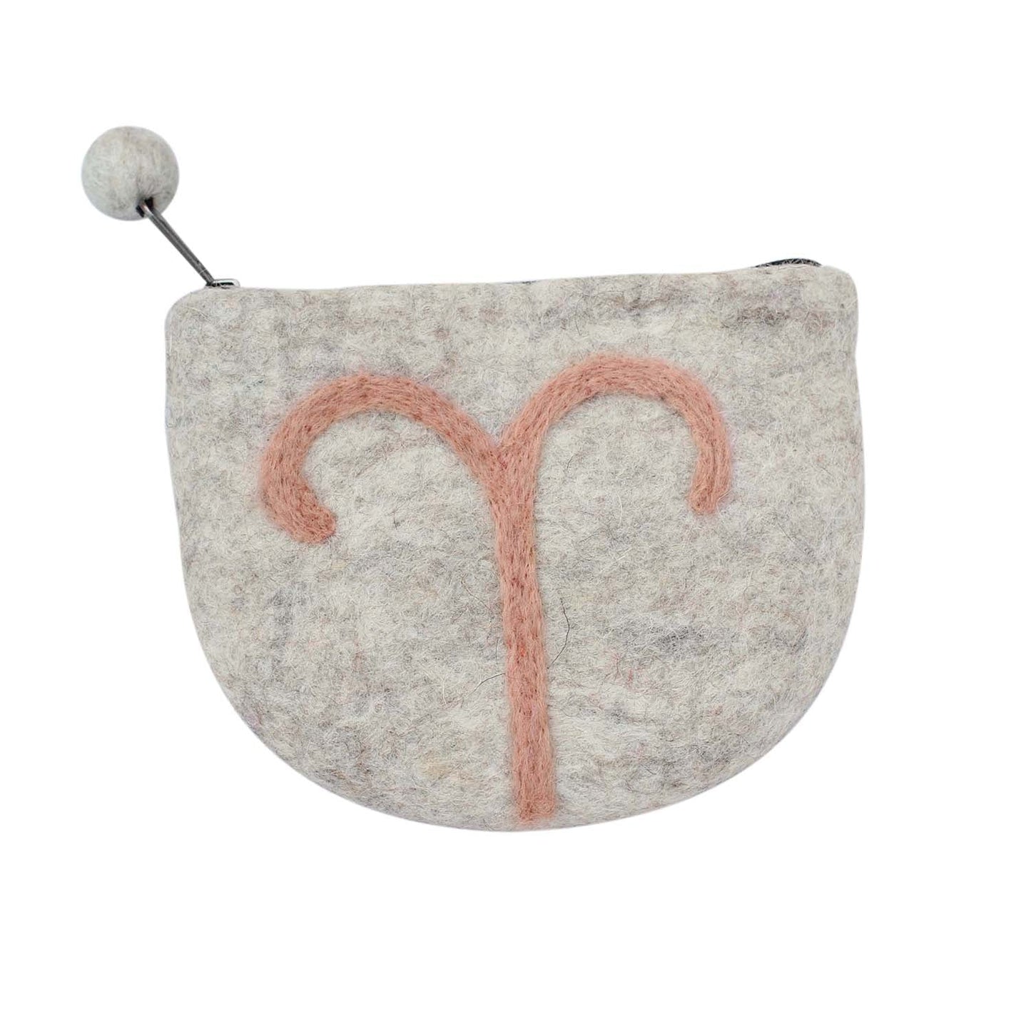 Felt Aries Zodiac Coin Purse - Global Groove    Home Decor Supply | Online Retail | ShoreShopper.com