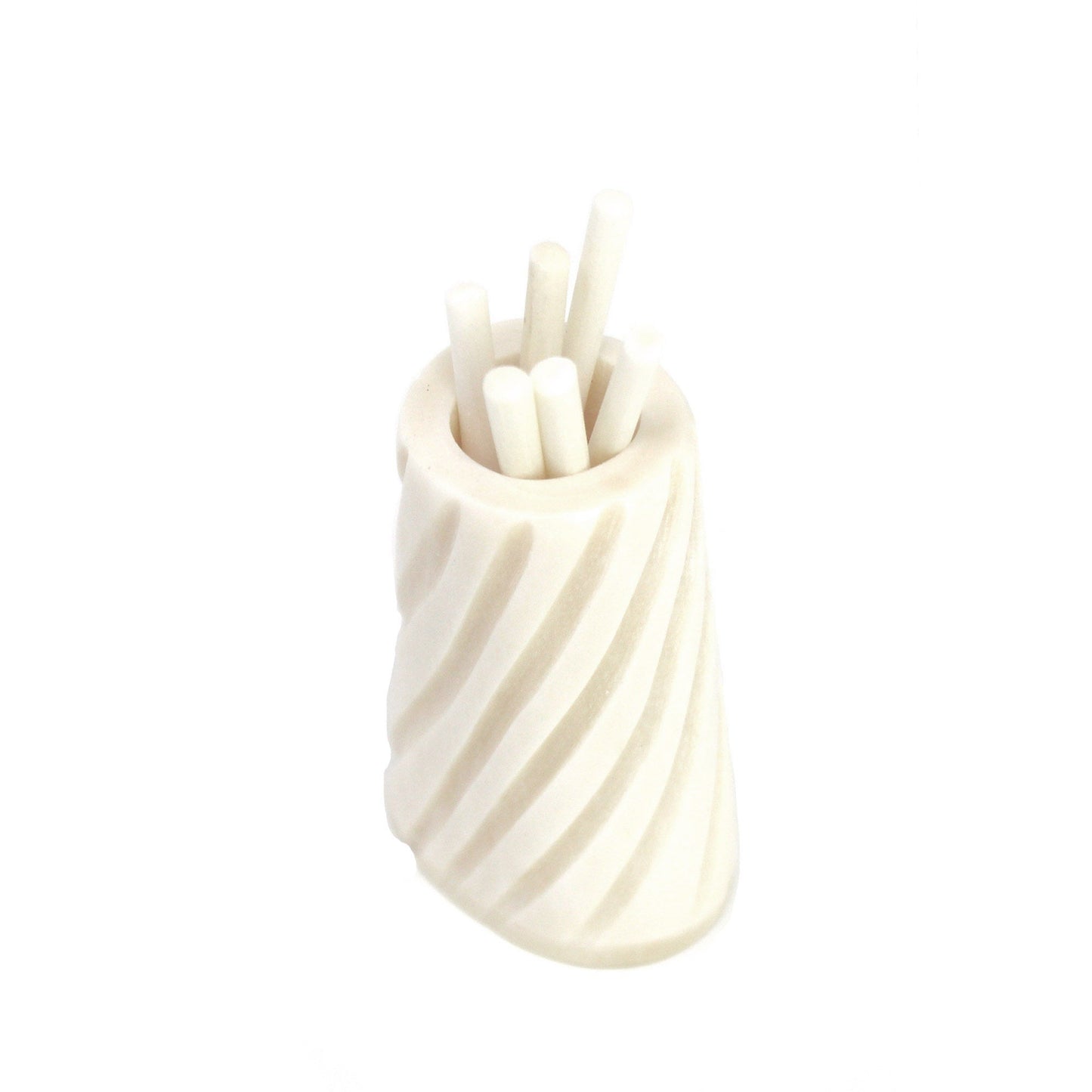 Hand-caved Cocktail Picks & Jar in Natural Bone    Home Decor Supply | Online Retail | ShoreShopper.com