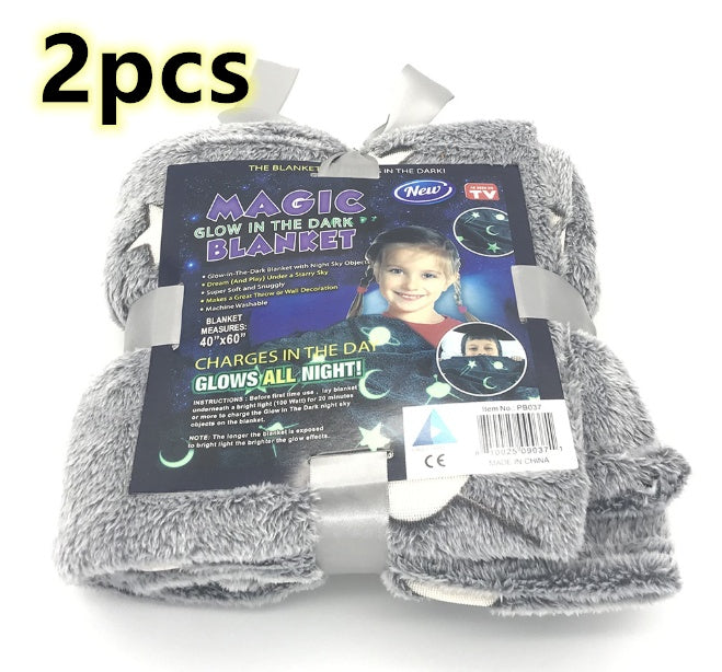 Glowing Polyester Wool Blanket In The Dark    Home Decor Supply | Online Retail | ShoreShopper.com