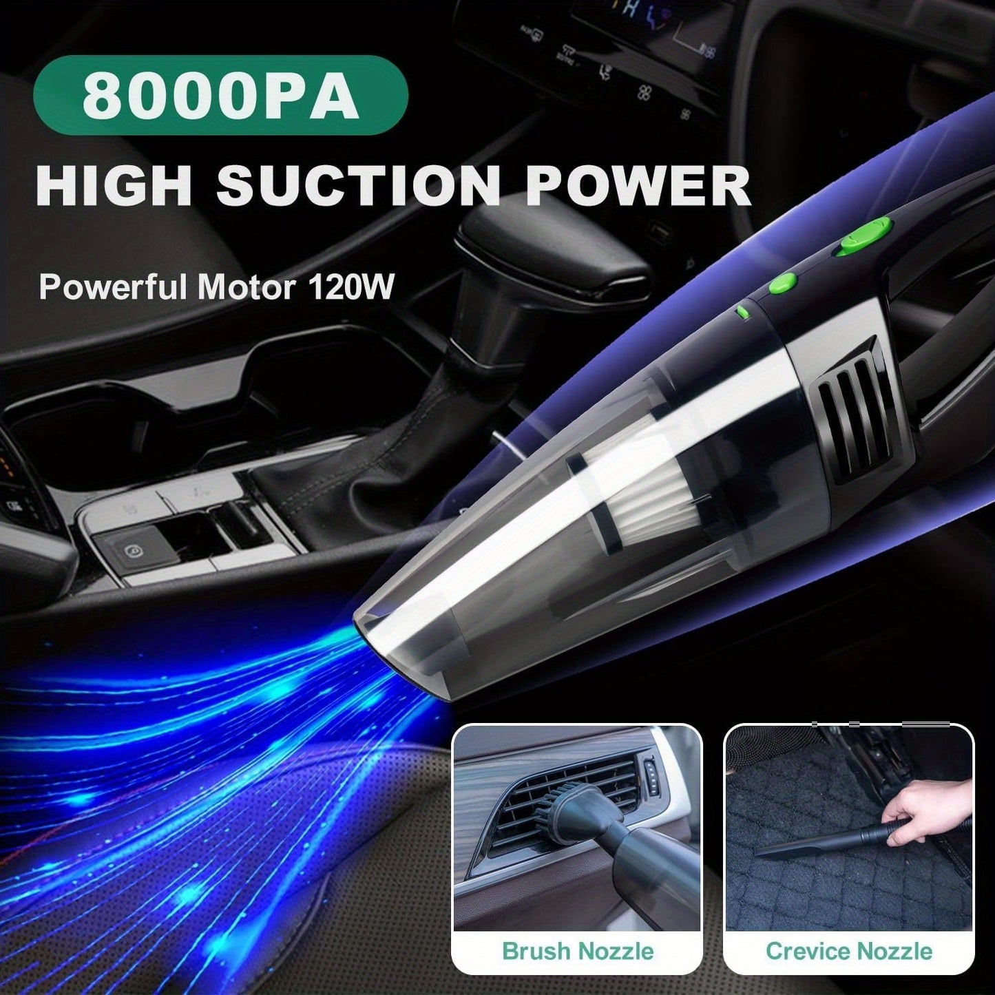 Car Full Interior & Exterior Cleaning Detailing Kit w/ Vacuum, Windshield Cleaner, Drill Brush Kit & More    Home Decor Supply | Online Retail | ShoreShopper.com