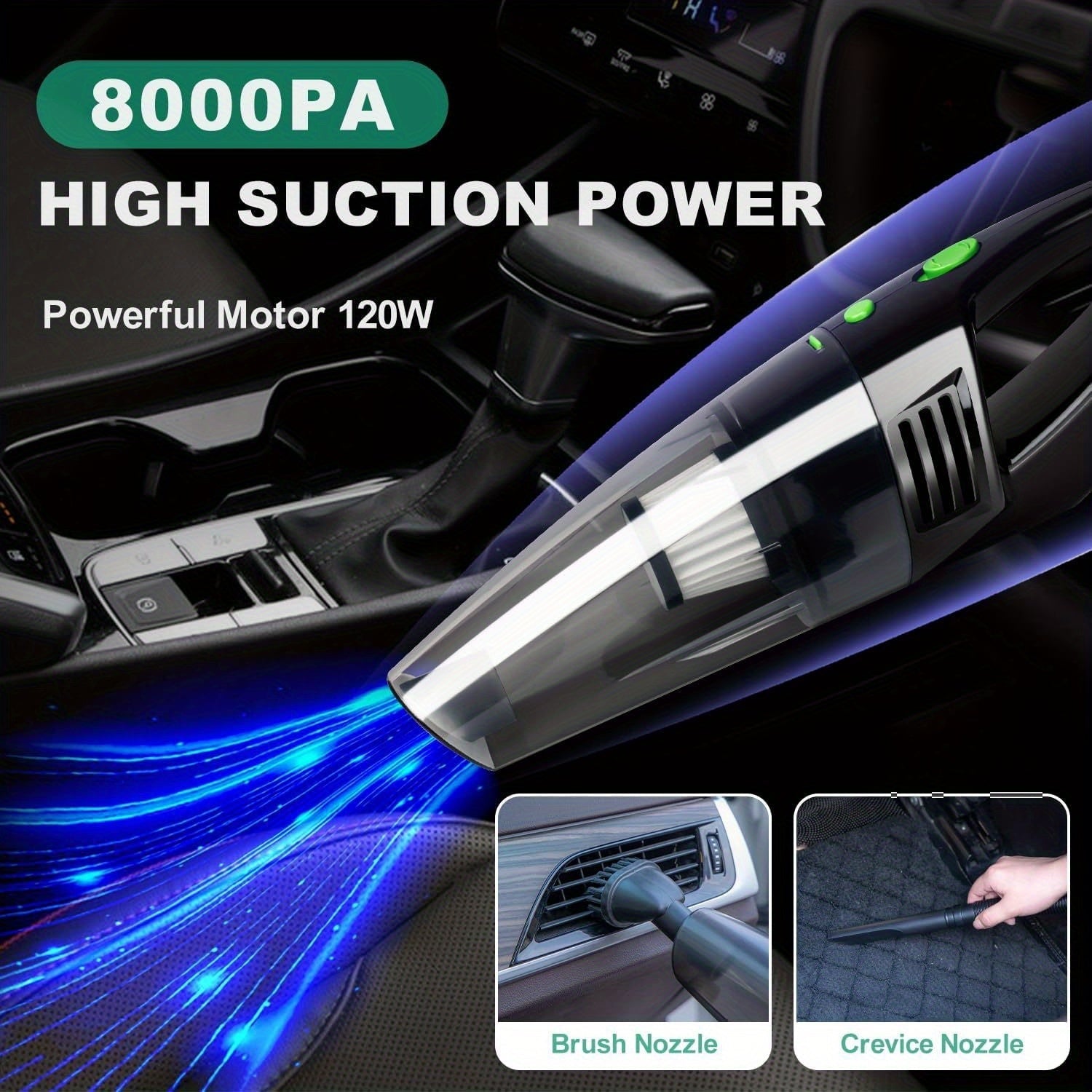 Car Full Interior & Exterior Cleaning Detailing Kit w/ Vacuum, Windshield Cleaner, Drill Brush Kit & More    Home Decor Supply | Online Retail | ShoreShopper.com
