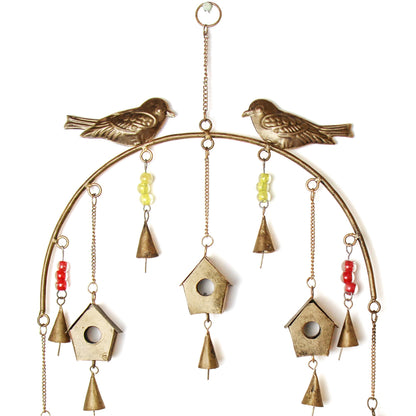Handcrafted Bird Chime, Recycled Iron and Glass Beads    Home Decor Supply | Online Retail | ShoreShopper.com