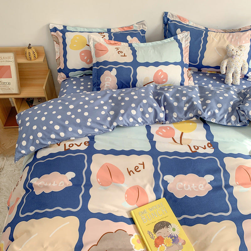 Four Piece Set Of Cute Cartoon Bed Sheets    Home Decor Supply | Online Retail | ShoreShopper.com
