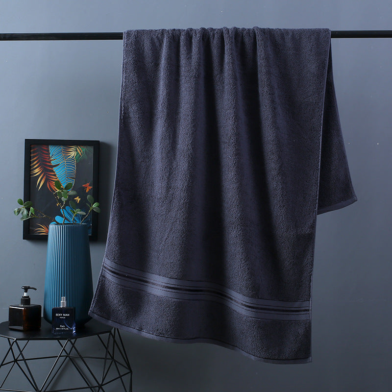 Pure Color Thick Cotton Bath Towel Set Towel Set Increased Pure Cotton Beach Towel Beauty Salon Bath Towel    Home Decor Supply | Online Retail | ShoreShopper.com