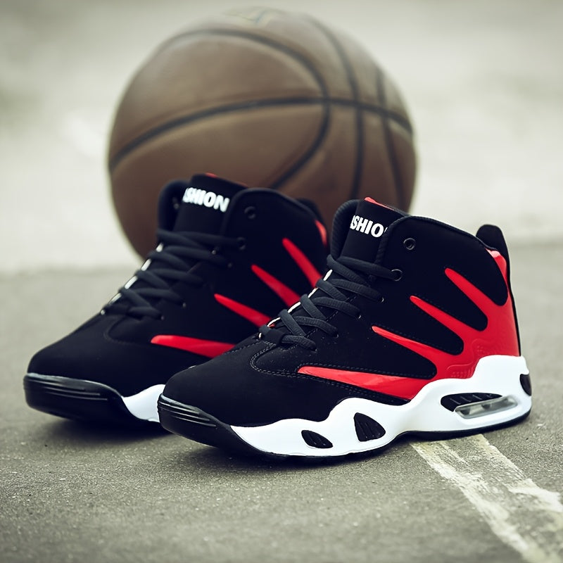 Professional Basketball Shoes for Men, Comfortable High-top Breathable Non-slip Shock Absorbing Lace-up Cushion Sneakers for Training, Running And Stepping    Home Decor Supply | Online Retail | ShoreShopper.com