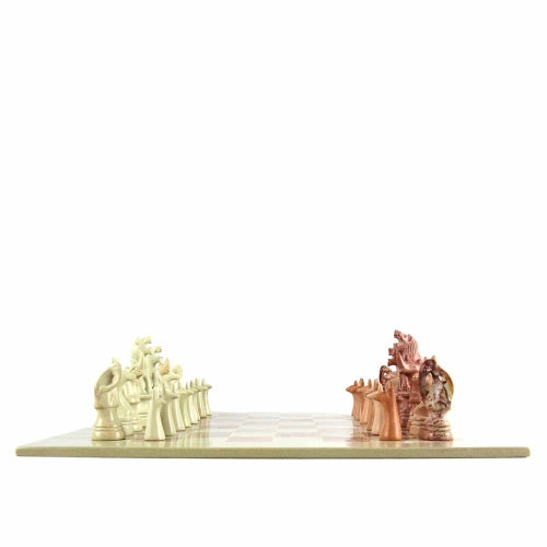 Hand Carved Soapstone Animal Chess Set - 15" Board - Smolart    Home Decor Supply | Online Retail | ShoreShopper.com