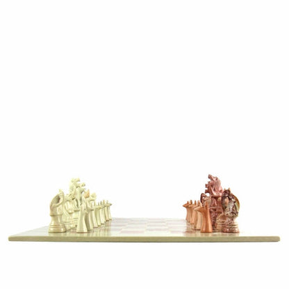 Hand Carved Soapstone Animal Chess Set - 15" Board - Smolart    Home Decor Supply | Online Retail | ShoreShopper.com