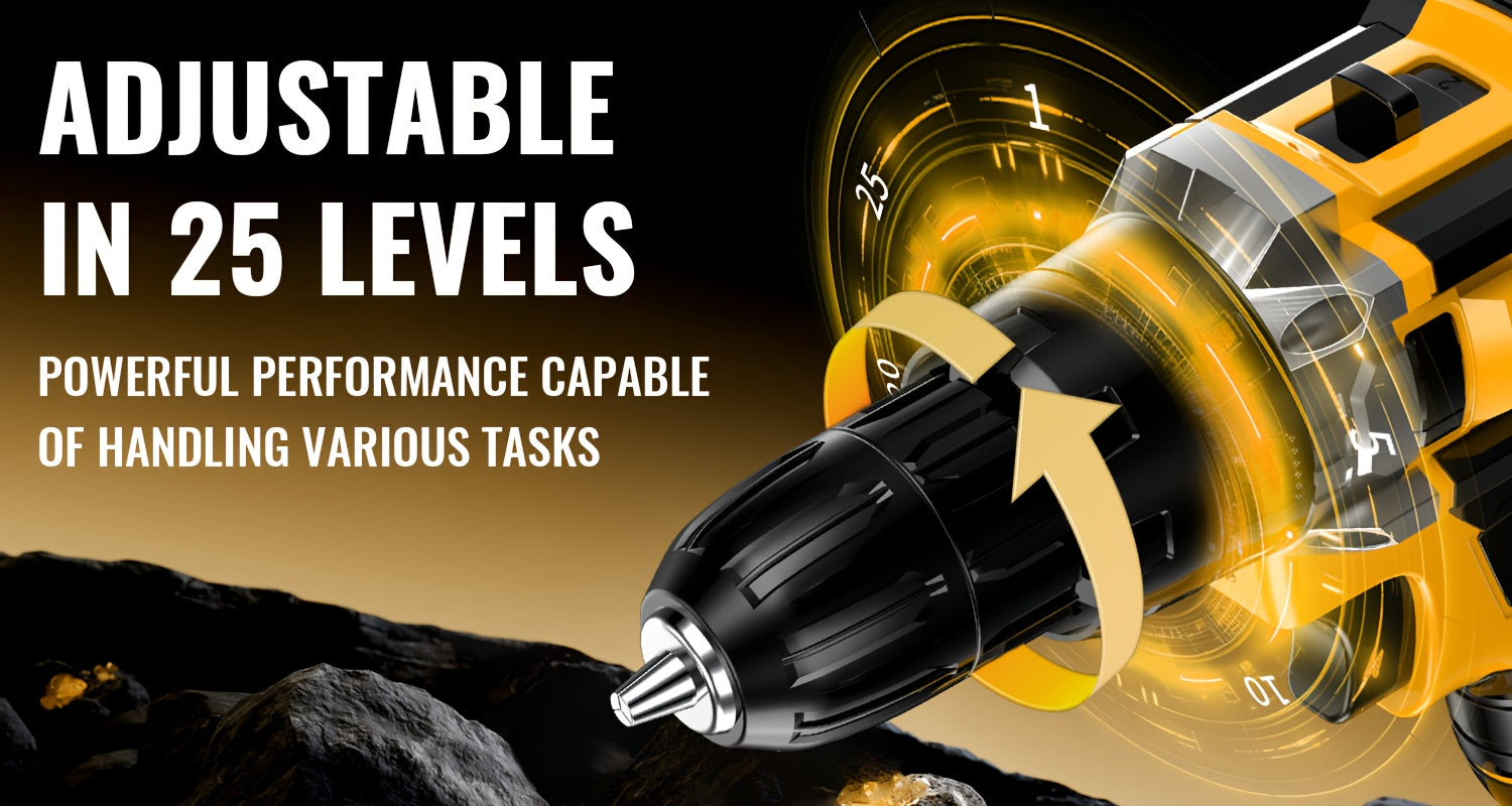21V Multi-function Impact Drill Set Wireless Power w/ Battery And Quick Charger    Home Decor Supply | Online Retail | ShoreShopper.com