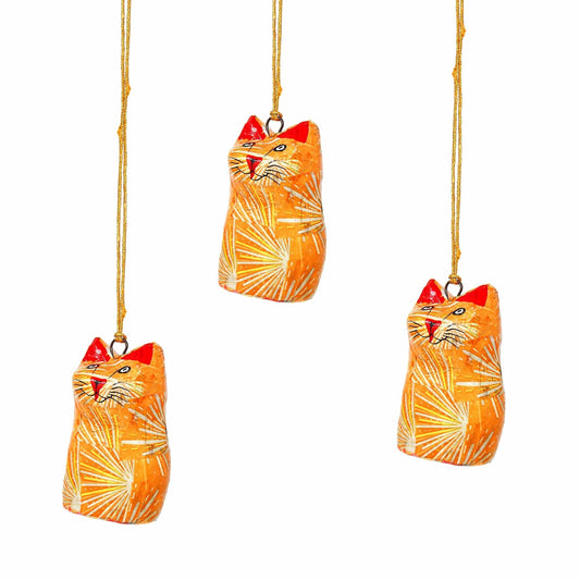 Handpainted Ornament Cat Figurine - Pack of 3    Home Decor Supply | Online Retail | ShoreShopper.com