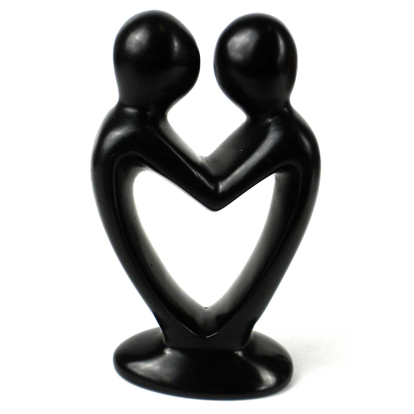 Soapstone Lovers Heart Black - 4 Inch    Home Decor Supply | Online Retail | ShoreShopper.com