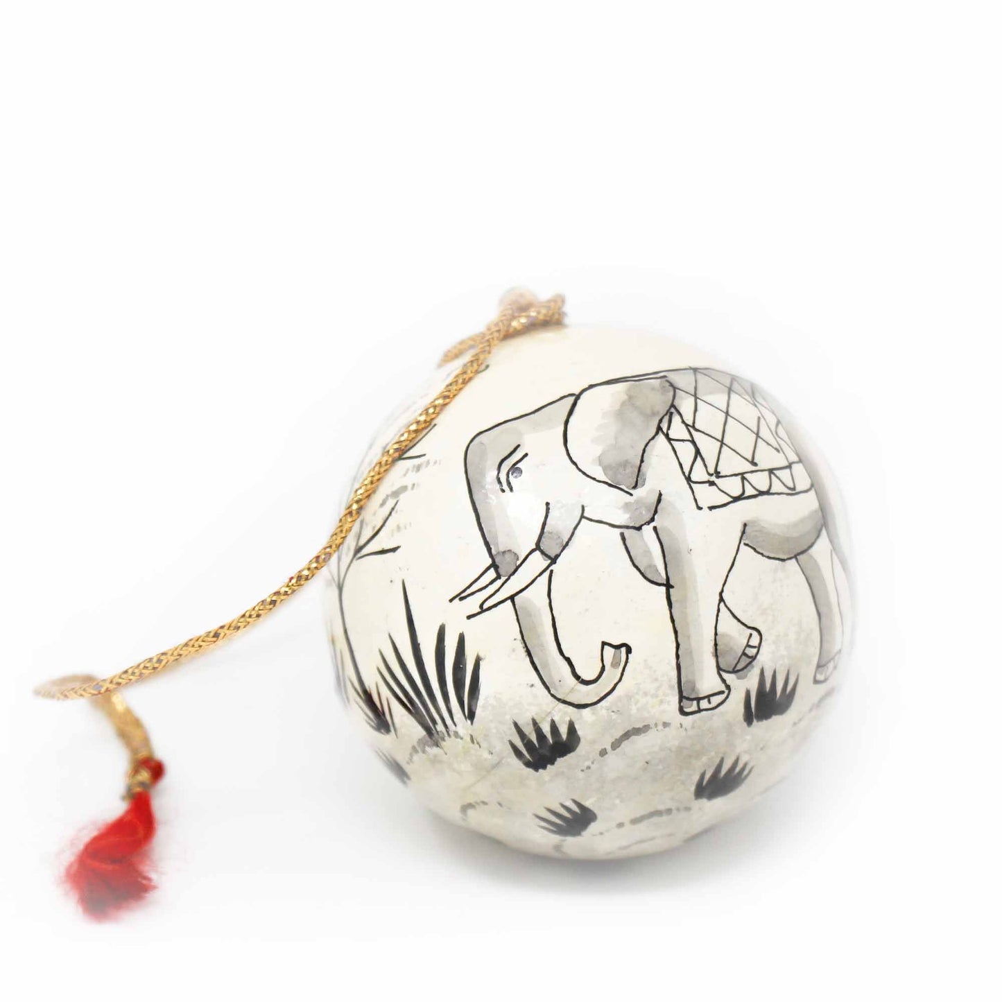 Handpainted Elephant & Bird Ornaments, Set of 2    Home Decor Supply | Online Retail | ShoreShopper.com
