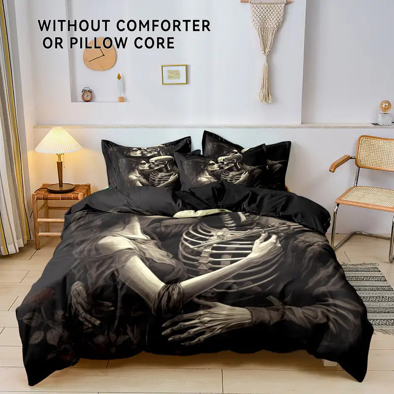 Rose Skull Printed Home Textile Bedding Suit    Home Decor Supply | Online Retail | ShoreShopper.com