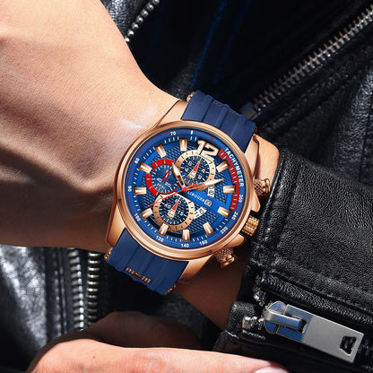 1pc Men'S Fashion Casual Quartz Watch, Silicone Strap, Date Display - Stylish Casual Wristwatch for Casual Attire, Casual Wristwatch | Sporty Watch Design | Quartz Movement, Thanksgiving, Christmas The Perfect Gift Reloj Para    Home Decor Supply | Online Retail | ShoreShopper.com