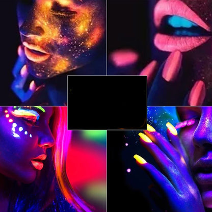12-Color Fluorescent Nail Art Powder Set In A Barbie-Style Clear Box    Home Decor Supply | Online Retail | ShoreShopper.com