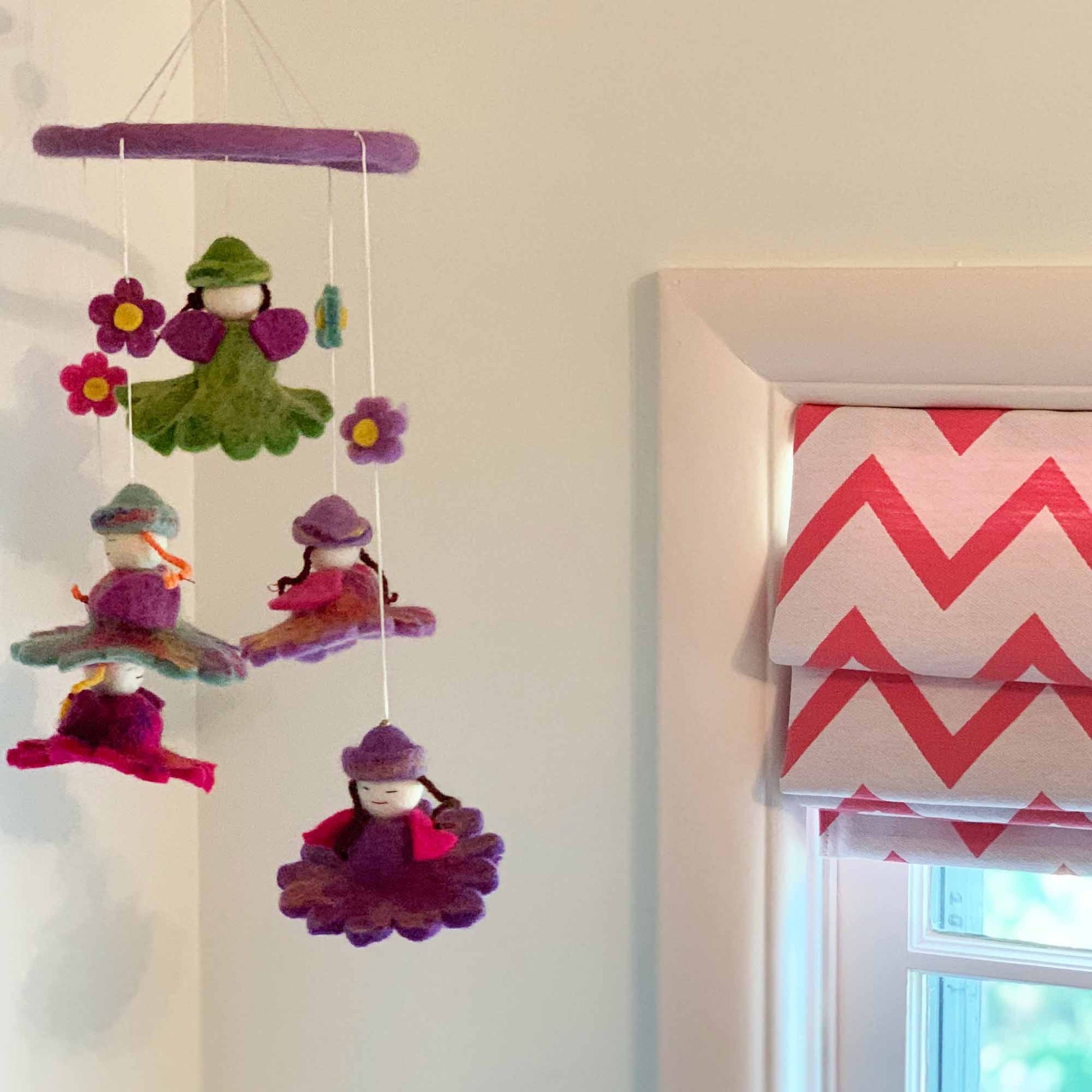 Felt Flower Fairy Mobile - Global Groove    Home Decor Supply | Online Retail | ShoreShopper.com