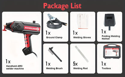 ACEWELDER 120Amp Handheld Welding Machine 110V Portable Electric ARC Welder Gun with Inverter Current Adjustment Stick Welder IP21S    Home Decor Supply | Online Retail | ShoreShopper.com