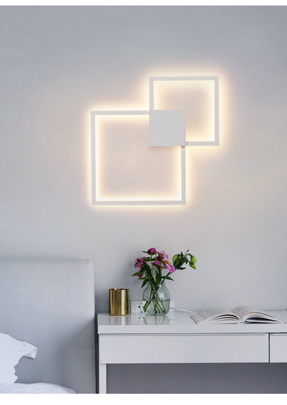 Simple geometric line LED shape wall light    Home Decor Supply | Online Retail | ShoreShopper.com