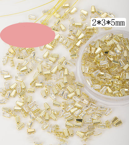 Square Water Drop Zircon Nail Art Jewelry    Home Decor Supply | Online Retail | ShoreShopper.com