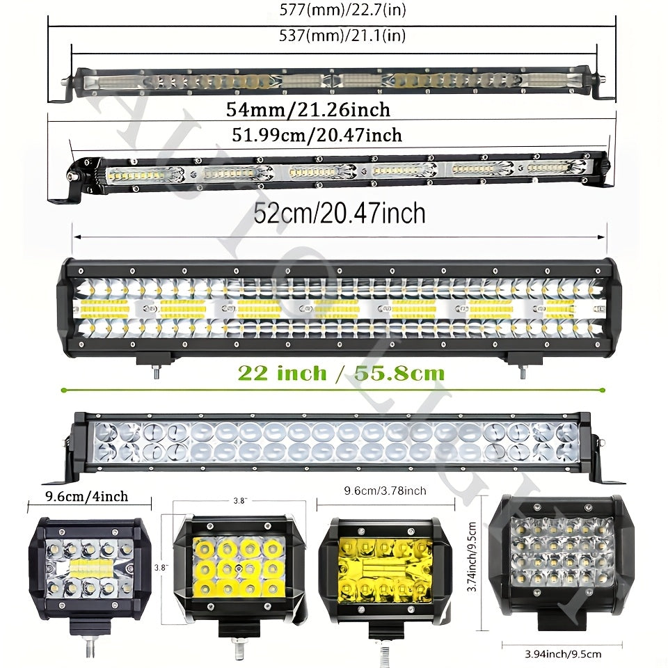 Pro-Series LED Off-Road Light Bar & Work Light Pods | 4" - 21" Weatherproof Lighting Kits    Home Decor Supply | Online Retail | ShoreShopper.com