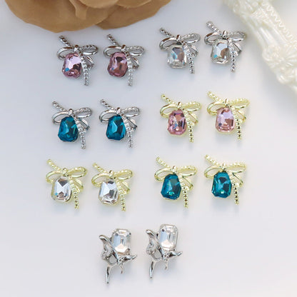 Bow-knot Colorful Square-stone Nail Art Accessories    Home Decor Supply | Online Retail | ShoreShopper.com