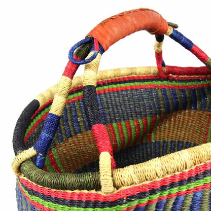 Bolga Market Basket, Large - Mixed Colors    Home Decor Supply | Online Retail | ShoreShopper.com