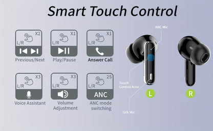 Bluetooth Earphones, Bluetooth Earbuds, In Ear Earphones, Wireless Earphones, with LED Power Display Charging Case, Bluetooth 5.4 Earphones, True Wireless Bluetooth Earphones, Playback Time Of 40 Hours, Wireless Noise Cancell    Home Decor Supply | Online Retail | ShoreShopper.com