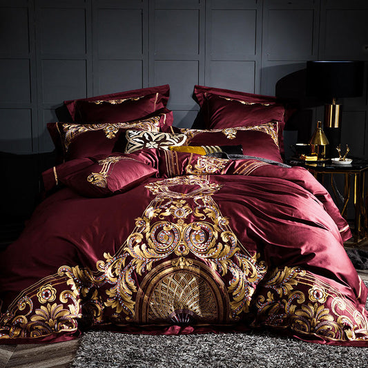 Four-piece embroidery bed    Home Decor Supply | Online Retail | ShoreShopper.com