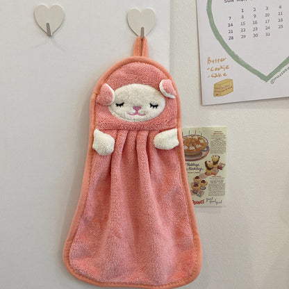 Towels Can Hang Coral Fleece Absorbent Towels To Wipe Face Bathroom Children    Home Decor Supply | Online Retail | ShoreShopper.com