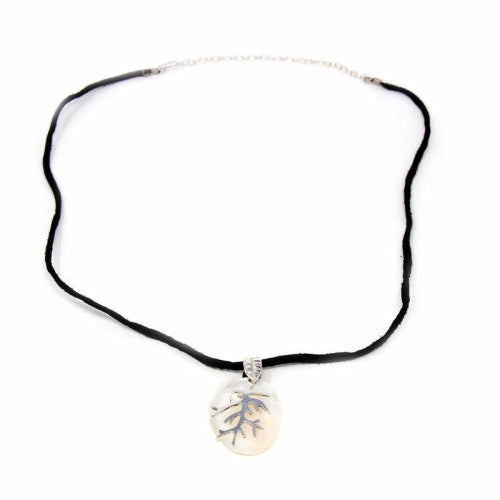 Pendant, Silver Branches on Mother of Pearl    Home Decor Supply | Online Retail | ShoreShopper.com