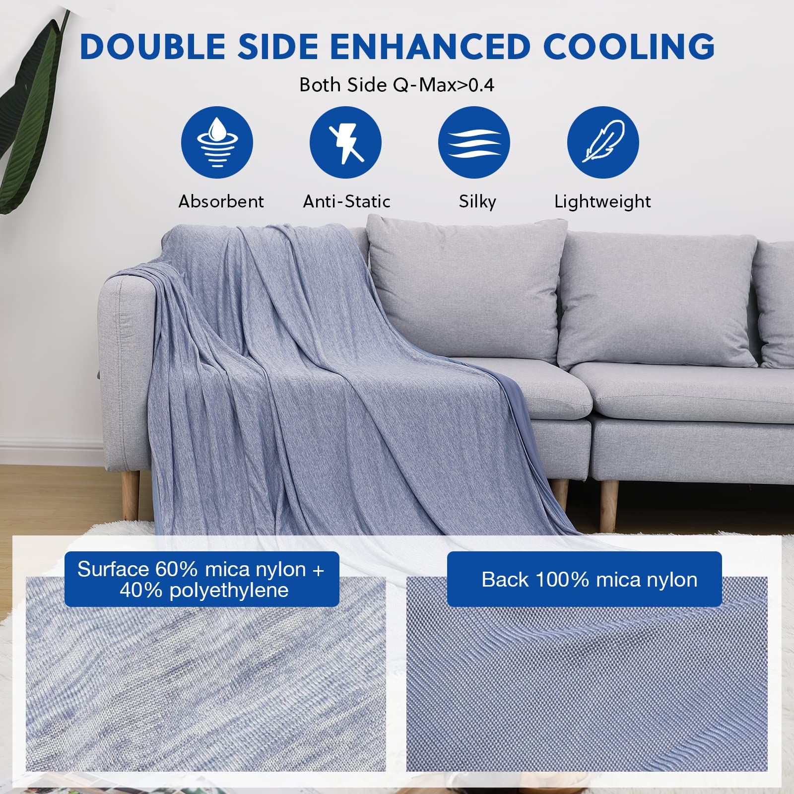 Summer Blanket Thin Lightweight Breathable Soft Double Side Enhanced Cool Blanket    Home Decor Supply | Online Retail | ShoreShopper.com