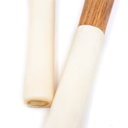 Olive Wood Salad Servers with White Bone    Home Decor Supply | Online Retail | ShoreShopper.com