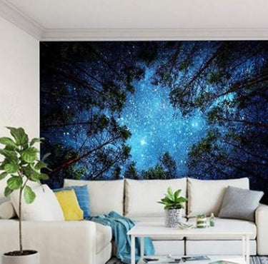 Foreign trade for home decoration wall hanging forest starry tapestry ins net red anchor models background cloth factory direct sales    Home Decor Supply | Online Retail | ShoreShopper.com