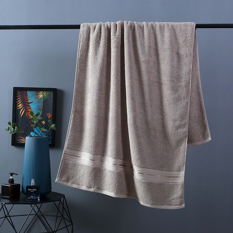 Pure Color Thick Cotton Bath Towel Set Towel Set Increased Pure Cotton Beach Towel Beauty Salon Bath Towel    Home Decor Supply | Online Retail | ShoreShopper.com