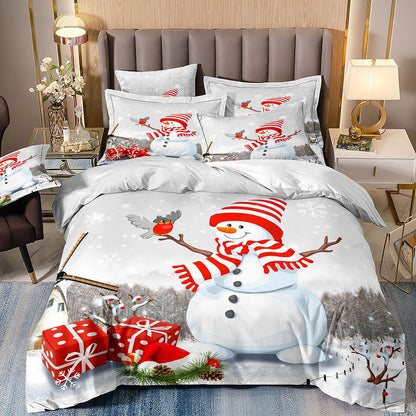 Digital Printed Three-piece Set Christmas Santa Claus Christmas Tree Snowman    Home Decor Supply | Online Retail | ShoreShopper.com