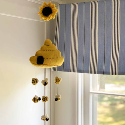 Felt Beehive Mobile - Global Groove    Home Decor Supply | Online Retail | ShoreShopper.com