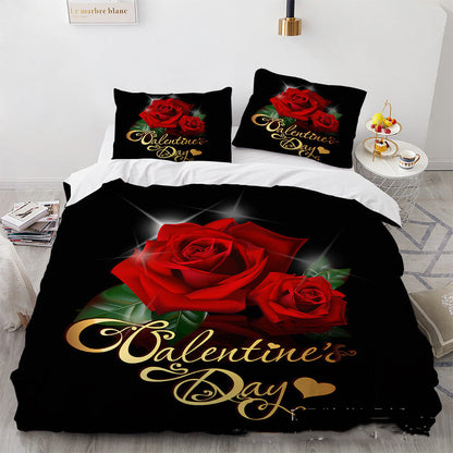 3D Digital Printing Three-piece Home Rose Series    Home Decor Supply | Online Retail | ShoreShopper.com