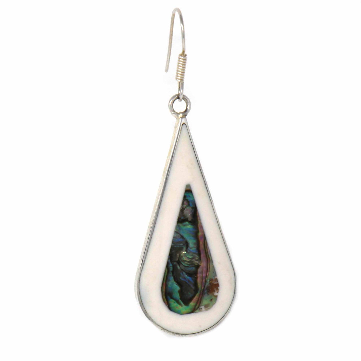 Teardrop Abalone and Mother of Pearl Drop Earrings    Home Decor Supply | Online Retail | ShoreShopper.com