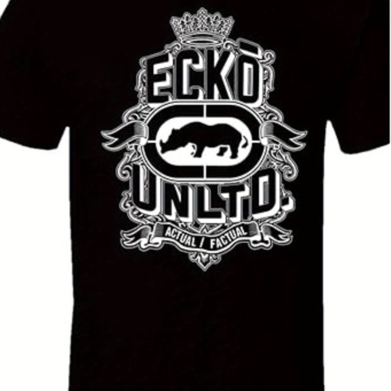 Mens Black Cotton T Shirt Rhino Crown Graphic Print Short Sleeve Hip Hop Streetwear For Casual Daily Wear    Home Decor Supply | Online Retail | ShoreShopper.com