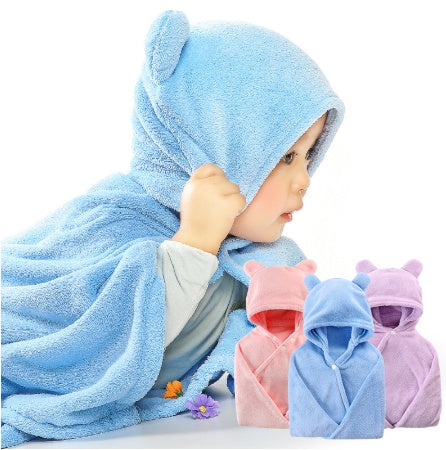 Cotton baby care hooded bath towel    Home Decor Supply | Online Retail | ShoreShopper.com