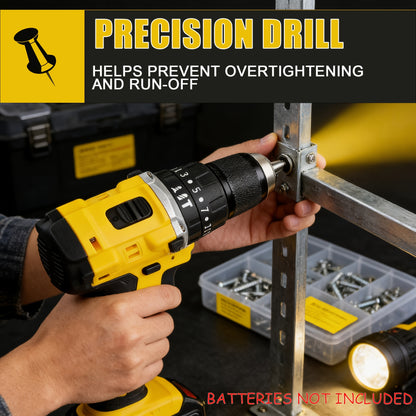 DCD805 20V Cordless Electric Tool | Brushless Impact Drill, Multi-functional Hand Drill, Lithium-ion Battery Powered (Batteries Not Included) - ShoreCo.Shop